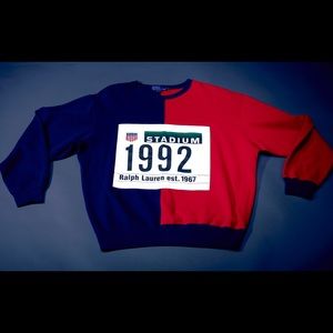 Polo stadium plate sweatshirt